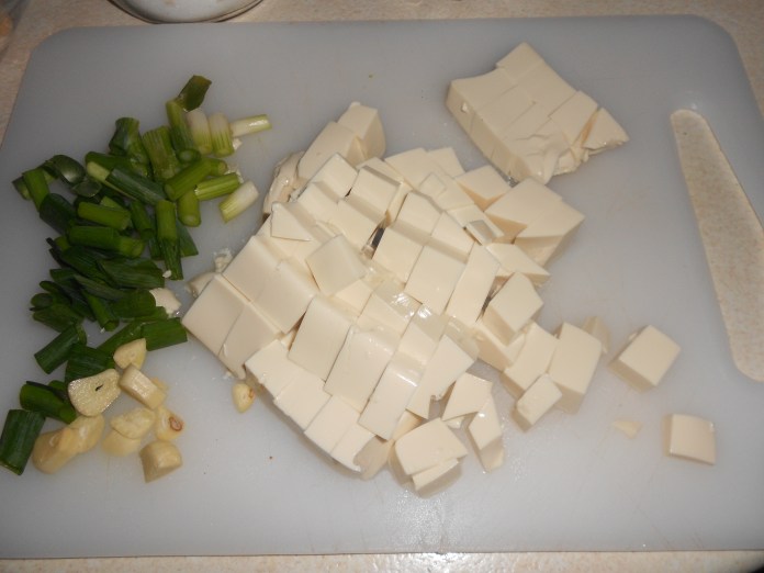 Obligatory shot of chopped food